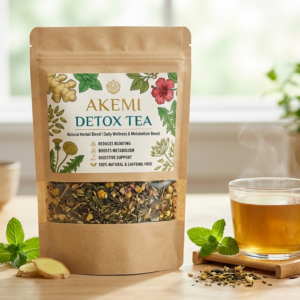 Recharge your day with Akemi Herbal Detox Tea. Burn calories faster, flush out toxins, and feel lighter every day. Try it now for natural wellness!